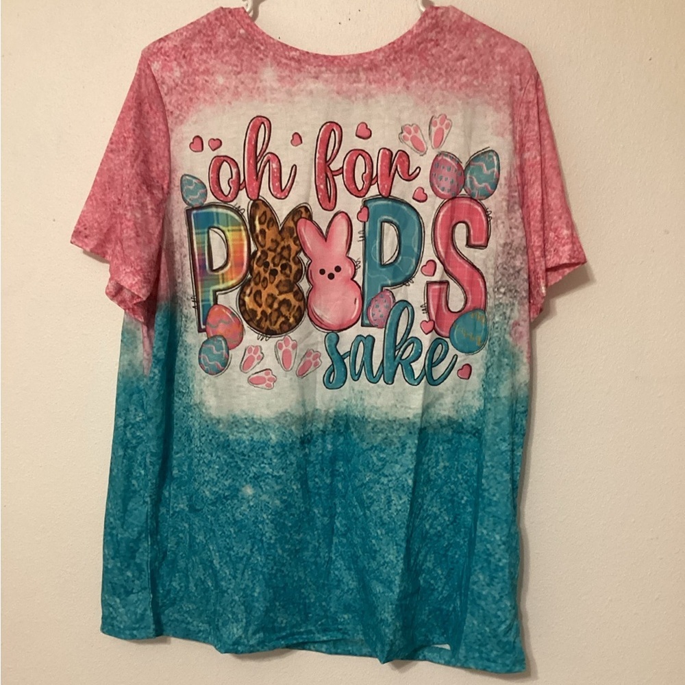 Unbranded NWT Xl graphic tee “Oh for Peeps Sake.”